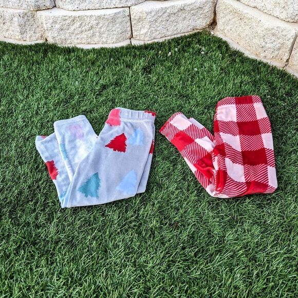 Garanimals little girls Christmas pattern pants - Picture 3 of 14